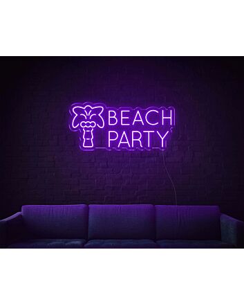 Beach Party LED Neon Sign