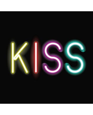 Kiss Neon Sign