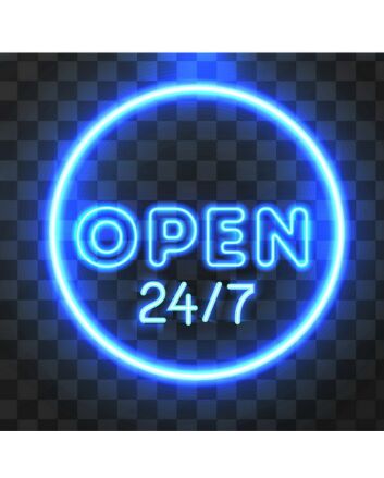 Open Neon Sign