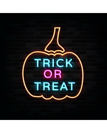 Pumpin Trick or Treat Neon Sign