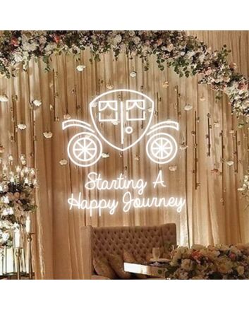 Starting A Happy Journey Neon Sign