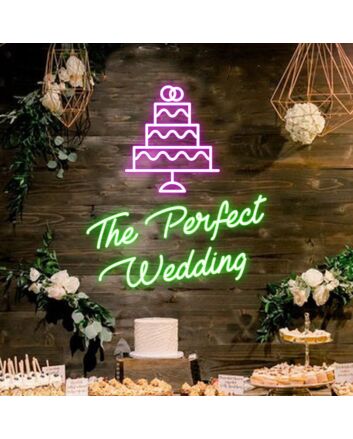 The Perfect Wedding Neon Sign