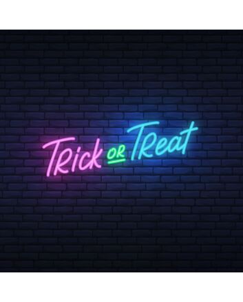 Trick or Treat Lettering Neon Sign