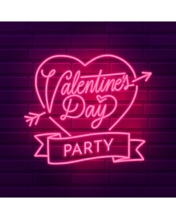 Valentines Day Party Neon Sign