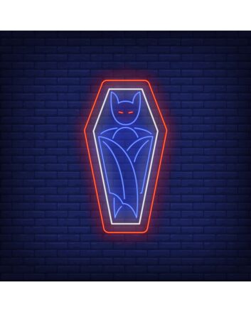 Vampire Coffin Neon Sign