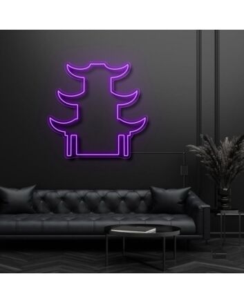 Chinese Temple Neon Sign