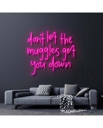 Dont Let The Muggles Get You Down Harry Potter Neon Sign
