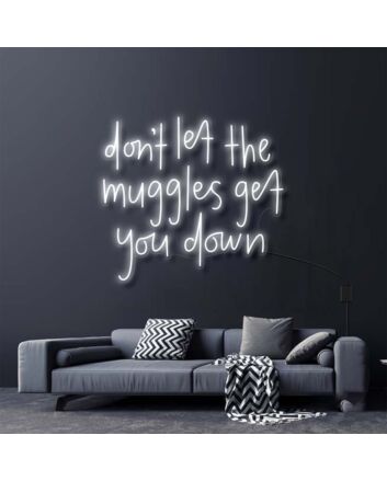Dont Let The Muggles Get You Down Harry Potter Neon Sign