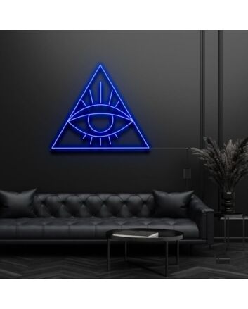 Eye In Pyramid Evil Eye Neon Sign