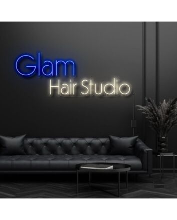 Glam Hair Studio Neon Sign