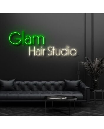 Glam Hair Studio Neon Sign