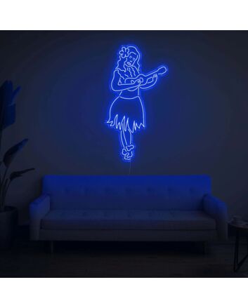 Hula Girl LED Neon Sign