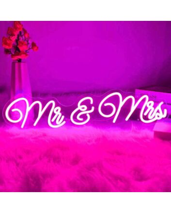 Mr&amp;Mrs LED Neon Sign