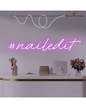 NailedIt LED neon sign for beauty salon
