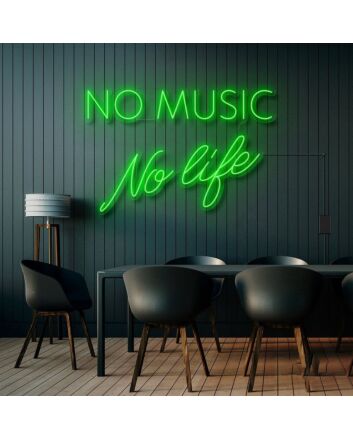 No Music No Life Neon Sign
