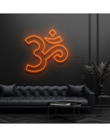 Om Hinduism Symbol Neon Sign