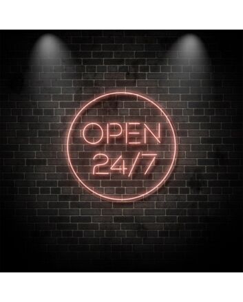Open 247 Neon Sign