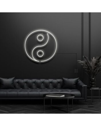 Ying Yang Taoism Symbol Neon Sign