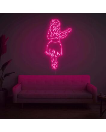 Hula Girl LED Neon Sign
