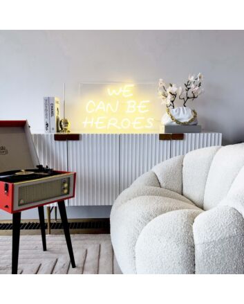 We Can Be Heroes Neon Sign