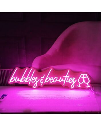 Bubbles And Beauties Neon Sign