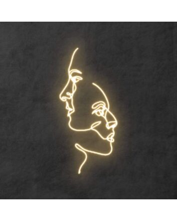 &#39;Two Faces&#39; Neon Sign