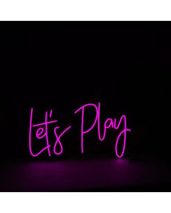Lets Play Neon Sign