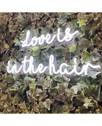 Love Is In The Hair Neon Sign