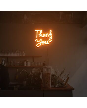 Thank You Hearts Neon Sign Lights Night Lamp Led Neon Sign Light For Home Party