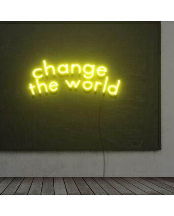 Change The World Neon Sign Lights Night Lamp Led Neon Sign Light For Home Party