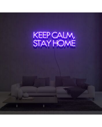 Keep Calm Stay Home Neon Sign Lights Night Lamp Led Neon Sign Light For Home Party