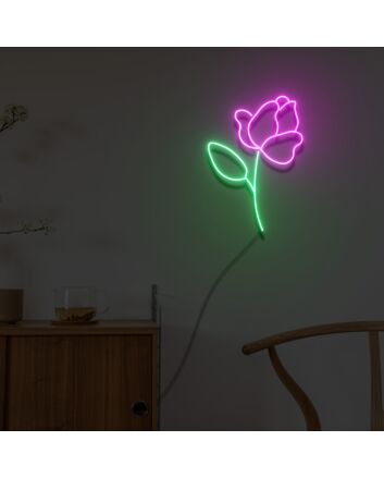 Rose Flower Neon Sign Lights Night Lamp Led Neon Sign Light For Home Party