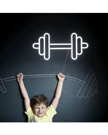 Neon Barbell Or Dumbbell Neon Sign For Gym Wall Hanging
