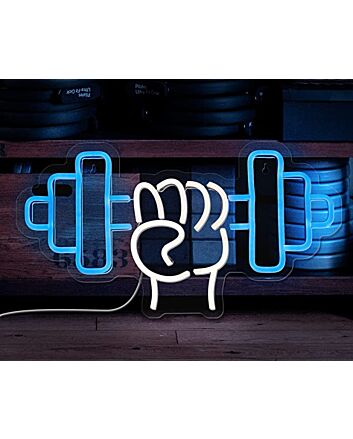 Barbell Neon Sign Gym Lighting Decoration For Fitness Center