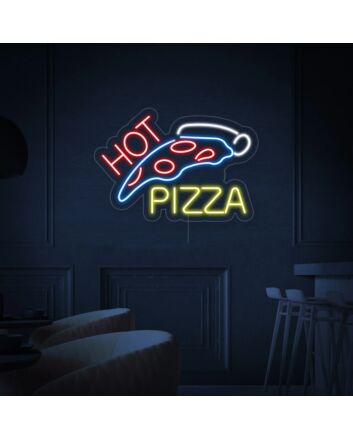 Hot Pizza Neon Sign Wall Decor Sign For Restaurants
