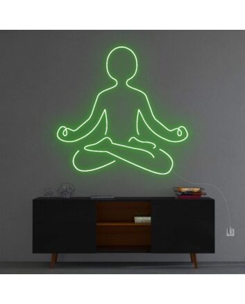 &#39;Meditation&#39; Neon Sign