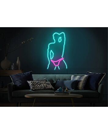 Human Body Neon Lights Sexy Body Send Nudes Neon Sign Wall Decor