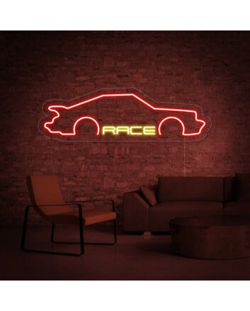 Race Neon Car Signs Flex Led Neon Light