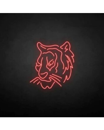 Neon Tiger Led Tiger Head Art