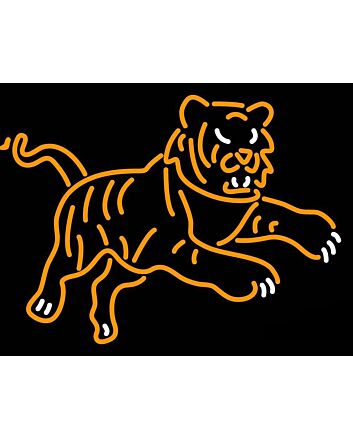 Neon Tiger Orange And White Neon Light