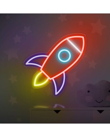 Neon Rocket Led Red Blue Purple Yellow Neon Lights