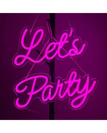 Lets Party Neon Signs Art Wall Lights For Beer Bar Club Bedroom Wedding Party Gifts