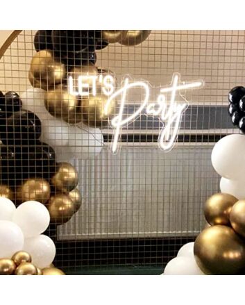 Lets Party Neon Sign Party Wedding Birthday Decor For Bedroom Home Bar Backdrop Gift