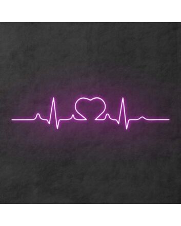 &#39;Heartbeat&#39; Neon Sign