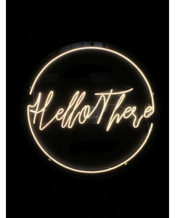 Hello There Neon Sign Warm White Art Neon Light