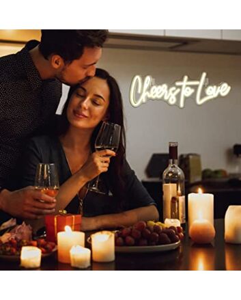 Cheers To Love Neon Sign