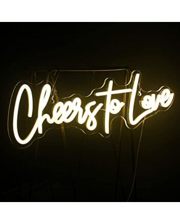 Cheers To Love Neon Sign