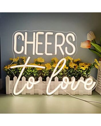 Cheers To Love Neon Sign