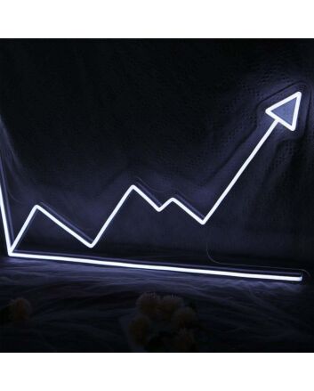 Line Chart Neon Sign