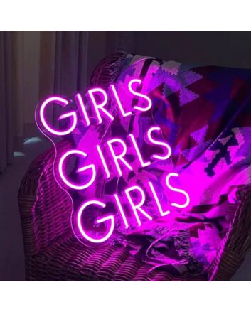 Girls Girls Girls Handmade Led Neon Sign